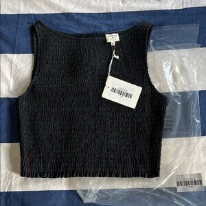 Marea Charlotte Sleeveless Ruched Top